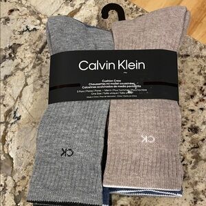 NWT 6 Pairs Calvin Klein Men's Multi Color One Size Dress Socks